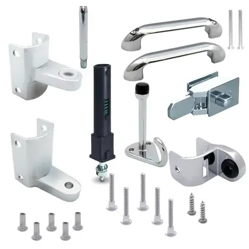DOOR HARDWARE OUTSWING, STEEL CHROME HD - 6LP DOOR HARDWARE OUTSWING, STEEL CHROME HD - 6LP