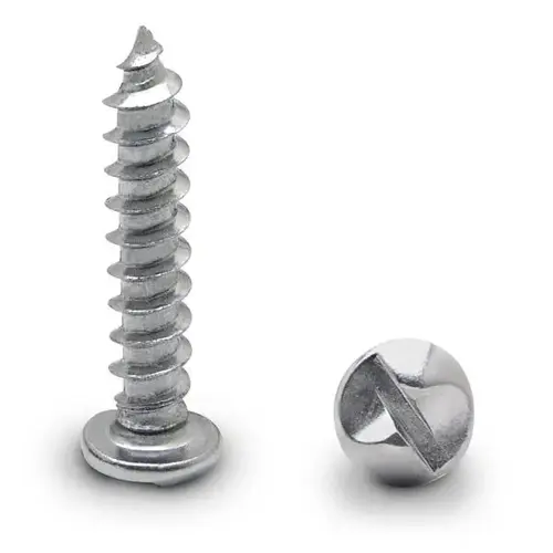 10 X 1" ROUND ONE WAY SCREW-STEEL/CHROME 10 X 1" ROUND ONE WAY SCREW-STEEL/CHROME