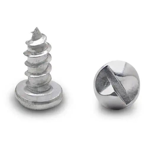 14 X 5/8" PAN ONE WAY SCREW-STEEL/CHROME 14 X 5/8" PAN ONE WAY SCREW-STEEL/CHROME