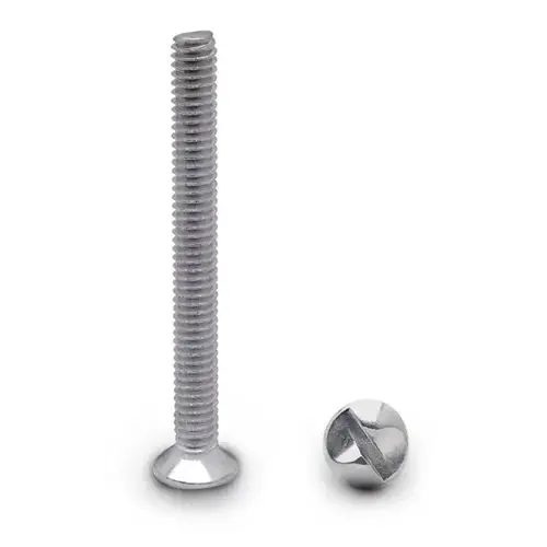 100 PACK (9483) 8-32 X 1-5/8" OVAL ONE WAY SCREW-STEEL/CHROME 100 PACK (9483) 8-32 X 1-5/8" OVAL ONE WAY SCREW-STEEL/CHROME