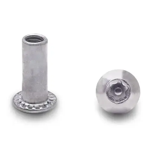 BARREL NUT 6-LOBE 10-24 X 5/8" STEEL/CHROME BARREL NUT 6-LOBE 10-24 X 5/8" STEEL/CHROME