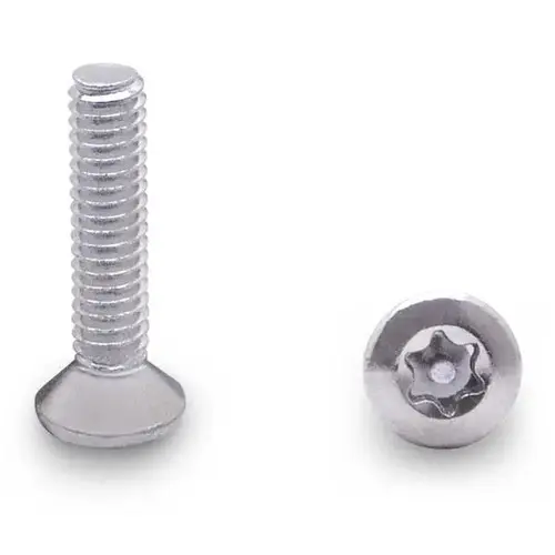 100 PACK (88323) 8-32 X 3/4" OVAL 6-LOBE SCREW-STEEL/CHROME 100 PACK (88323) 8-32 X 3/4" OVAL 6-LOBE SCREW-STEEL/CHROME