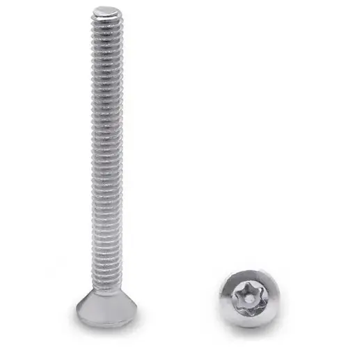 100 PACK (88363) 8-32 X 1-5/8" OVAL 6-LOBE SCREW-STEEL/CHROME 100 PACK (88363) 8-32 X 1-5/8" OVAL 6-LOBE SCREW-STEEL/CHROME