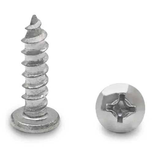 100 PACK (90933) 10 X 3/4" PAN TYPE A PHILLIPS SCREW-STEEL/CHROME 100 PACK (90933) 10 X 3/4" PAN TYPE A PHILLIPS SCREW-STEEL/CHROME