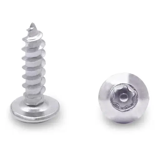 100 PACK (90963) 10 X 5/8" PAN 6-LOBE SCREW-STEEL/CHROME 100 PACK (90963) 10 X 5/8" PAN 6-LOBE SCREW-STEEL/CHROME
