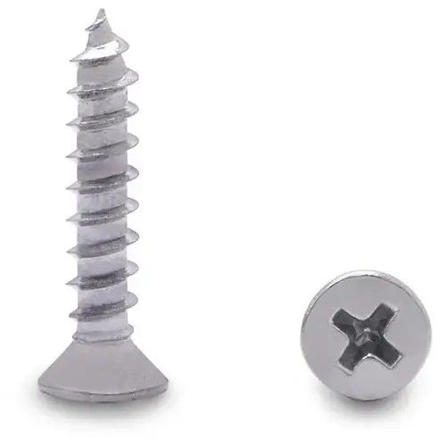10 X 1" FLAT TYPE A PHILLIPS SCREW-STEEL/CHROME 10 X 1" FLAT TYPE A PHILLIPS SCREW-STEEL/CHROME