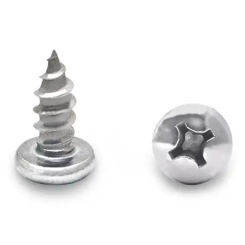 100 PACK (92079) 14 X 5/8" PAN TYPE-A PHILLIPS SCREW STAINLESS 100 PACK (92079) 14 X 5/8" PAN TYPE-A PHILLIPS SCREW STAINLESS