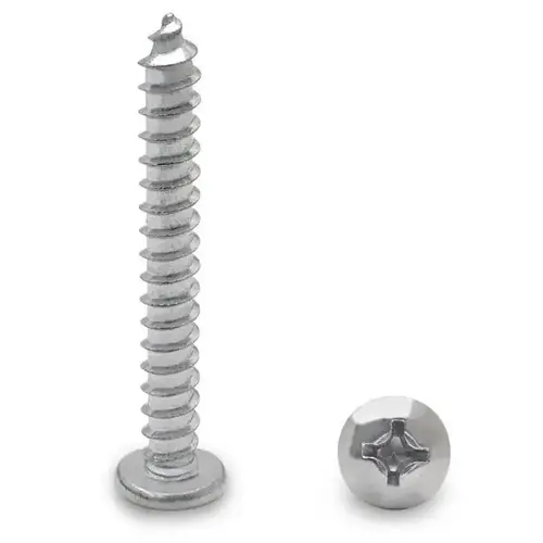 14 X 2" PAN TYPE-A PHILLIPS SCREW-STEEL/CHROME 14 X 2" PAN TYPE-A PHILLIPS SCREW-STEEL/CHROME