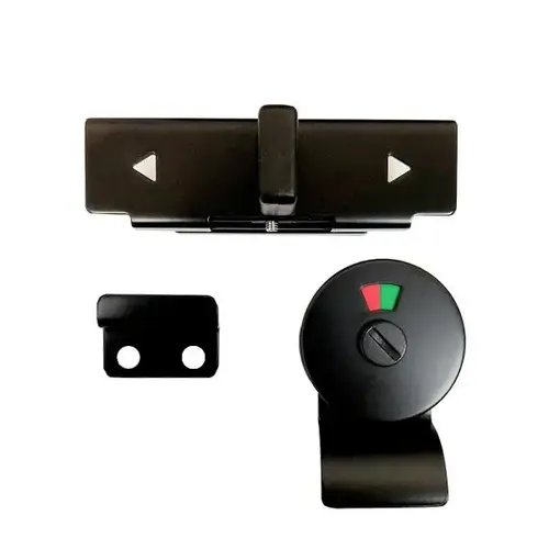 LATCH-SLIDE-INDICATOR ADA - 1" DOOR STAMPED S/S BLACK LATCH-SLIDE-INDICATOR ADA - 1" DOOR STAMPED S/S BLACK