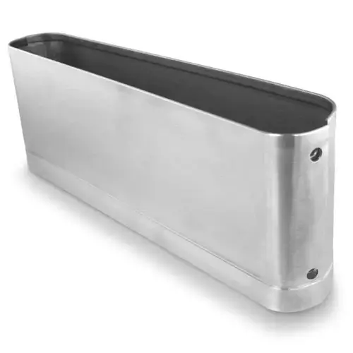 PILASTER SHOE 7"L X 1-1/4"W X 3"H ROUND-END OPEN-END PILASTER SHOE 7"L X 1-1/4"W X 3"H ROUND-END OPEN-END