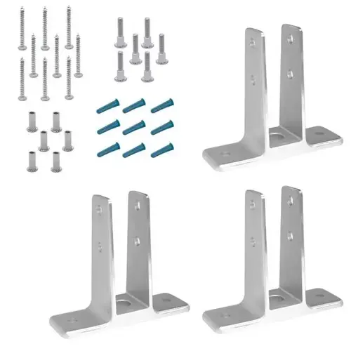URINAL SCREEN PACK 1" X-HIGH (3) BRACKETS STAINLESS 6LP URINAL SCREEN PACK 1" X-HIGH (3) BRACKETS STAINLESS 6LP