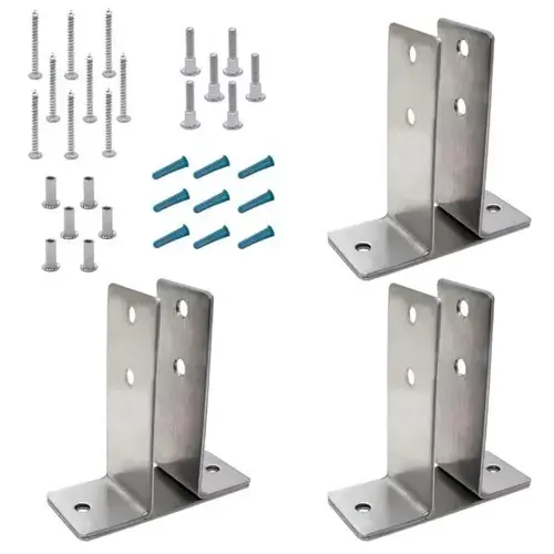 URINAL SCREEN PACK 1" (3) BRACKET 6LP - STAMPED S/S URINAL SCREEN PACK 1" (3) BRACKET 6LP - STAMPED S/S