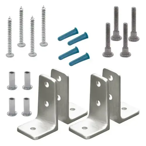 ANGLE BRACKET PACK TWO PAIR STAINLESS ANGLE BRACKET PACK TWO PAIR STAINLESS