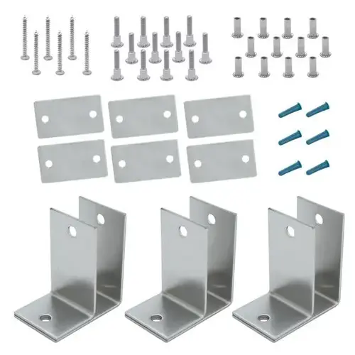ALCOVE PACK ONE EAR 1" PANEL & POST (3) BRACKETS STAMPED S/S 6LP ALCOVE PACK ONE EAR 1" PANEL & POST (3) BRACKETS STAMPED S/S 6LP