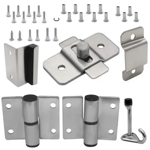 DOOR HARDWARE (RH-IN) 1" DOOR & 1" POST (7093) S/S 6LP DOOR HARDWARE (RH-IN) 1" DOOR & 1" POST (7093) S/S 6LP