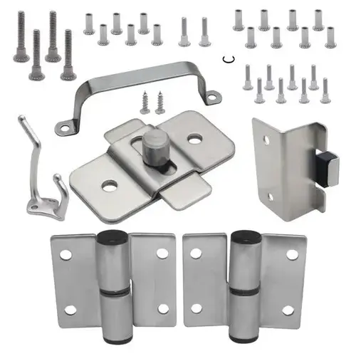 DOOR HARDWARE (LH-OUT) 1" DOOR & 1" POST (7093) S/S 6LP DOOR HARDWARE (LH-OUT) 1" DOOR & 1" POST (7093) S/S 6LP