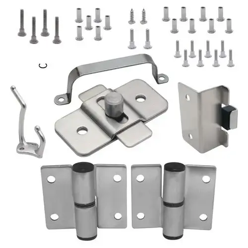 DOOR HARDWARE (RH-OUT) 1" DOOR & 1" POST (7103) S/S 6LP DOOR HARDWARE (RH-OUT) 1" DOOR & 1" POST (7103) S/S 6LP