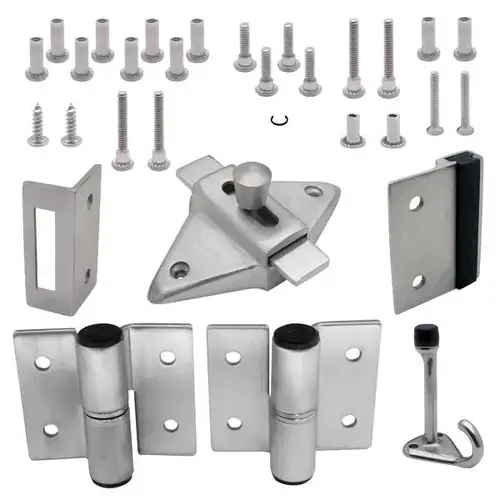 DOOR HARDWARE (RH-IN) 7/8" DOOR & 1-1/4" POST (7093) SS 6LP DOOR HARDWARE (RH-IN) 7/8" DOOR & 1-1/4" POST (7093) SS 6LP