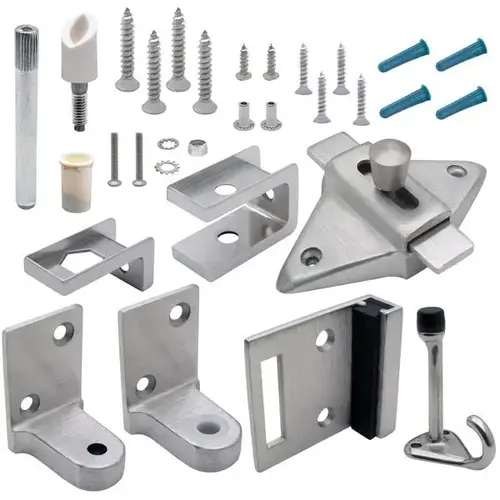 DOOR HARDWARE (INSWING) 1" DOOR (FLAT HINGE/S&K) STAINLESS DOOR HARDWARE (INSWING) 1" DOOR (FLAT HINGE/S&K) STAINLESS