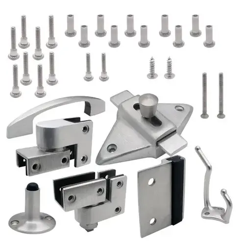 DOOR HARDWARE (OUTSWING) 3/4" OR 1" DOOR & POST (7813) 6LP STAINLESS DOOR HARDWARE (OUTSWING) 3/4" OR 1" DOOR & POST (7813) 6LP STAINLESS
