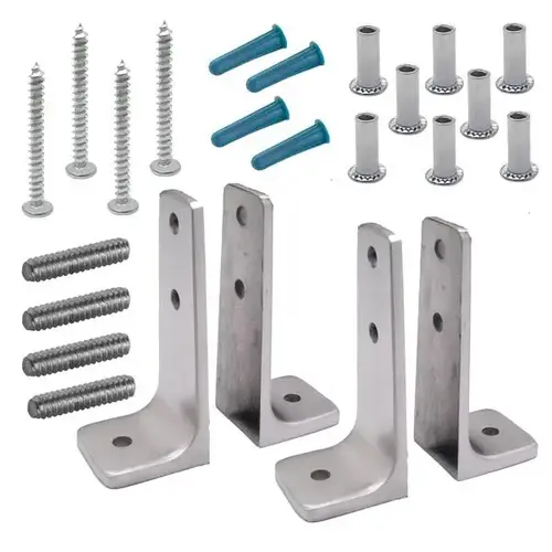 ANGLE BRACKET PACK TWO PAIR-X-HIGH STAINLESS ANGLE BRACKET PACK TWO PAIR-X-HIGH STAINLESS
