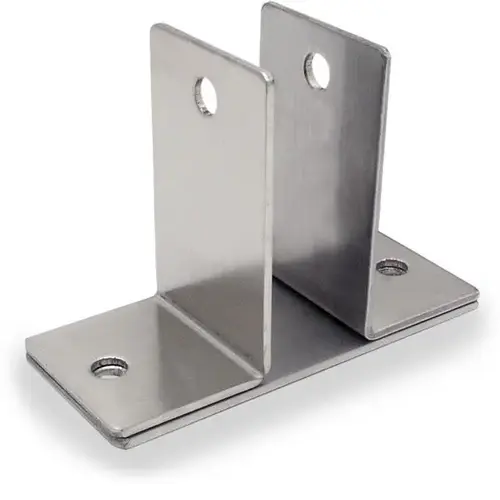 WALL BRACKET TWO EAR 1" STAMPED S/S WALL BRACKET TWO EAR 1" STAMPED S/S