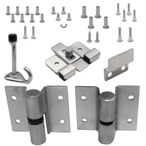 DOOR HARDWARE (LH-IN) 3/4" DOOR & 1" POST ADA (7043) S/S DOOR HARDWARE (LH-IN) 3/4" DOOR & 1" POST ADA (7043) S/S