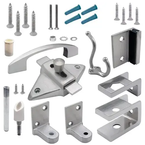 DOOR HARDWARE (OUTSWING) 1" DOOR (FLAT HINGE/S&K) STAINLESS DOOR HARDWARE (OUTSWING) 1" DOOR (FLAT HINGE/S&K) STAINLESS