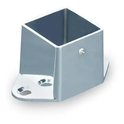 PILASTER SHOE 1-3/4"L X 1-3/4"W X 2"H CHROME PILASTER SHOE 1-3/4"L X 1-3/4"W X 2"H CHROME