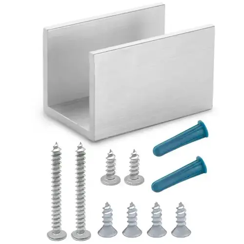 ANCHOR PACK FOR PILASTER SHOE 2" U-BRACKET ALUMINUM ANCHOR PACK FOR PILASTER SHOE 2" U-BRACKET ALUMINUM