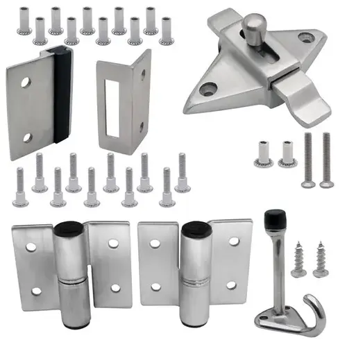 DOOR HARDWARE (LH-IN) 7/8" DOOR & POST (7103) 6LP SS DOOR HARDWARE (LH-IN) 7/8" DOOR & POST (7103) 6LP SS