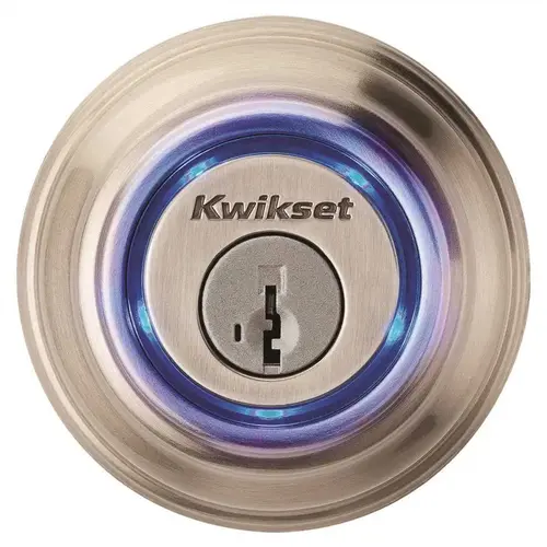 Kevo 2nd Gen Satin Nickel Single Cylinder Touch-to-Open Bluetooth Smart Lock Deadbolt Works with Many Smart Devices Kevo 2nd Gen Satin Nickel Single Cylinder Touch-to-Open Bluetooth Smart Lock Deadbolt Works with Many Smart Devices