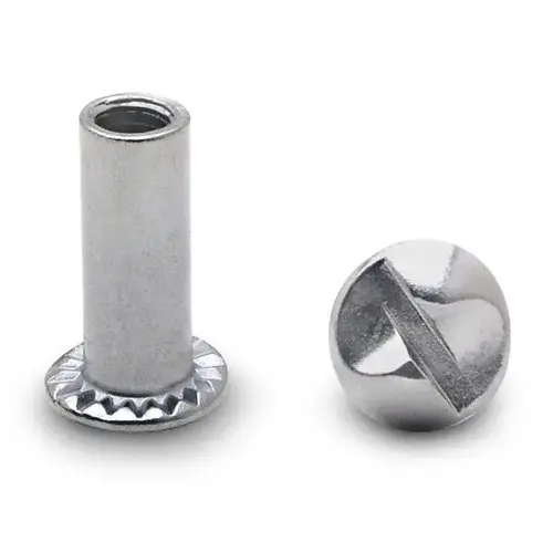 BARREL NUT ONE WAY 10-24 X 5/8" STEEL/CHROME BARREL NUT ONE WAY 10-24 X 5/8" STEEL/CHROME