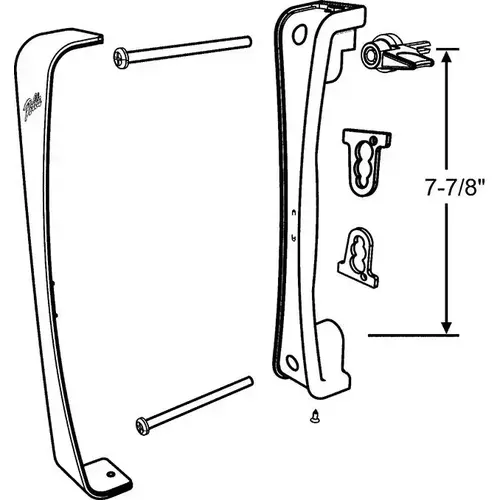 Brixwell 13-513rH-wi Pella Patio Handle Right Hand architech Designer Proline vintage 9/1997 - 03/2019 White Pella Patio Handle Right Hand architech Designer Proline vintage 9/1997 - 03/2019 White