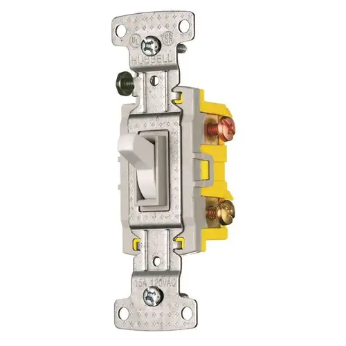 Wall & Dimmer Light Switches; Switch Type: Three Way ; Switch Operation: Toggle ; Color: Ivory ; Grade: Residential ; Wiring Method: Push & Side ; Amperage: 15.0000 Wall & Dimmer Light Switches; Switch Type: Three Way ; Switch Operation: Toggle ; Color: Ivory ; Grade: Residential ; Wiring Method: Push & Side ; Amperage: 15.0000