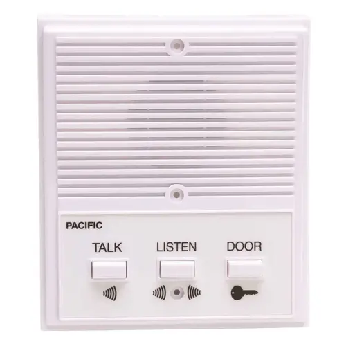 SINGLE ENTRANCE INTERCOM SYSTEM, 6 WIRE White
