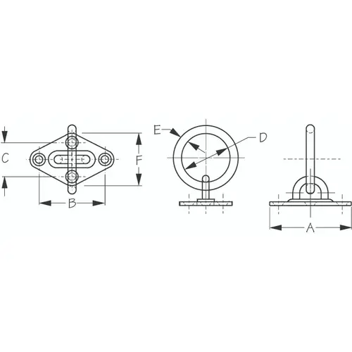 DMND EYE Plate & RING 2- 5/16 DMND EYE Plate & RING 2- 5/16