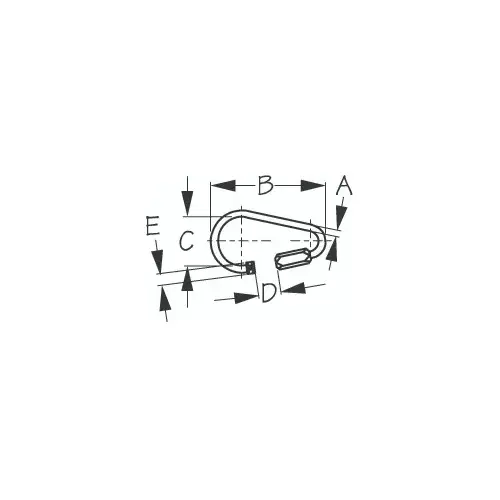 Stainless Steel QUICK LINK PEAR 4-1/4" Stainless Steel QUICK LINK PEAR 4-1/4"