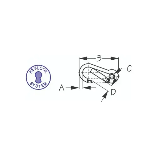 Stainless Steel SNAP W/EYE 2-3/8" Stainless Steel SNAP W/EYE 2-3/8"