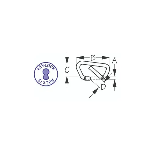Stainless Steel SNAP LINK 3-15/16" Stainless Steel SNAP LINK 3-15/16"
