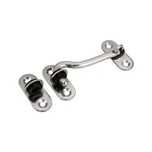 Stainless Steel DOOR HOOK 4" W/TWO STAPLES Stainless Steel DOOR HOOK 4" W/TWO STAPLES