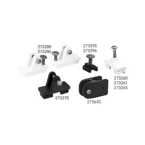 NYLON .85 TRACK SLIDE LOCK White NYLON .85 TRACK SLIDE LOCK White