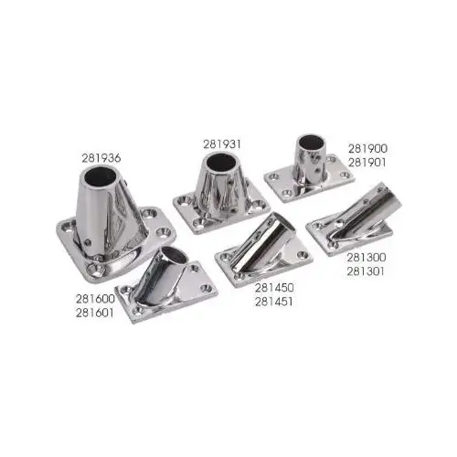 Stainless Steel 90DG RECTANGULAR BASE 7/8" Stainless Steel 90DG RECTANGULAR BASE 7/8"