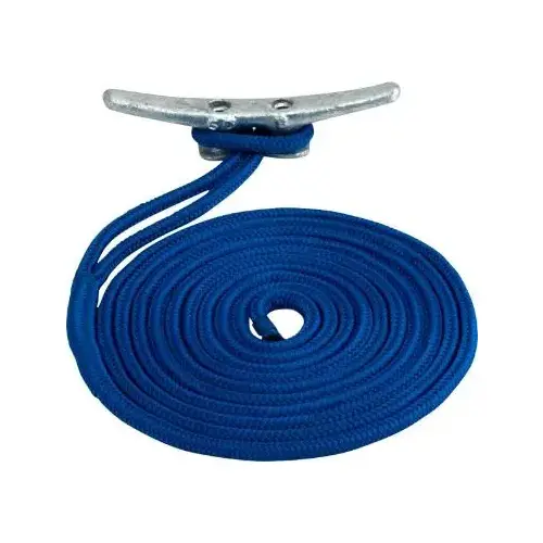 2 BRAID Nylon DOCK LINE 3/8X50 ft 2 BRAID Nylon DOCK LINE 3/8X50 ft