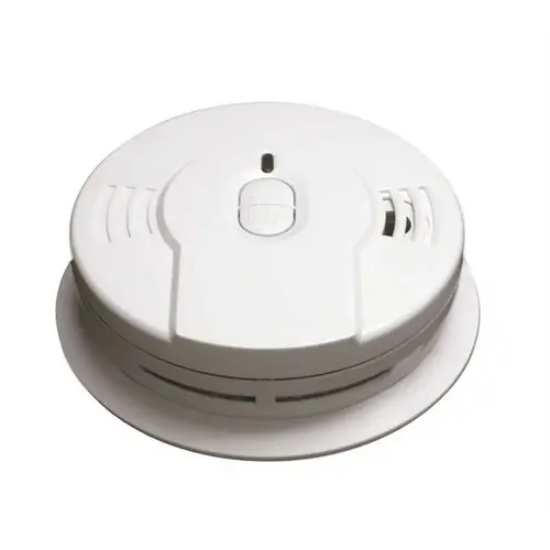 10-Year Lithium Battery Operated Smoke Detector White 10-Year Lithium Battery Operated Smoke Detector White
