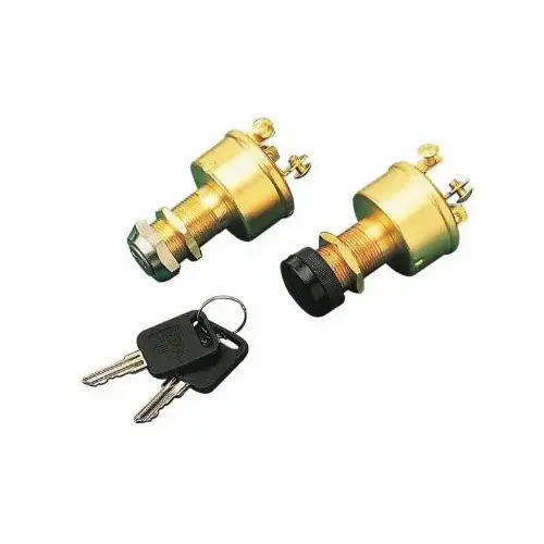 Brass 3-POSITION KEY Switch With CAP Brass 3-POSITION KEY Switch With CAP