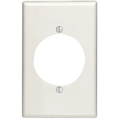 White 1-Gang Single Outlet Wall Plate 1-Pack