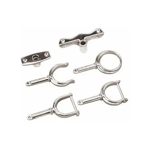 PIN TYPE OARLOCK HORN - Shank Size 1/2" x 2", Pair PIN TYPE OARLOCK HORN - Shank Size 1/2" x 2", Pair