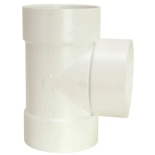 4 in. Styrene DWV Sanitary Tee White 4 in. Styrene DWV Sanitary Tee White