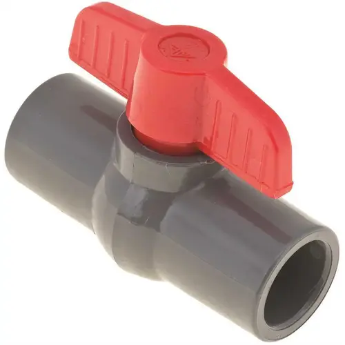 Sch 80 PVC Ball Valve, Slip X Slip 1-1/2 in Sch 80 PVC Ball Valve, Slip X Slip 1-1/2 in